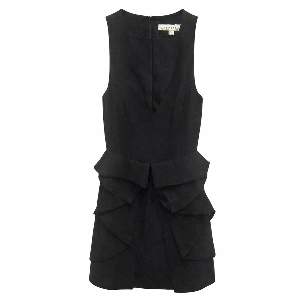 Keepsake the Label Black Peplum Mini Dress – Size XS